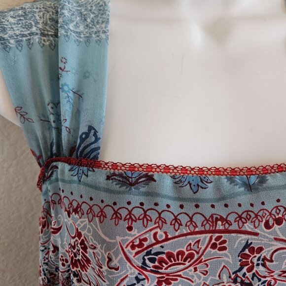 CL Carole Little Dress SZ 8 Maxi Vintage Lined Back Slit Bohemian Designer Party - Picture 3 of 9